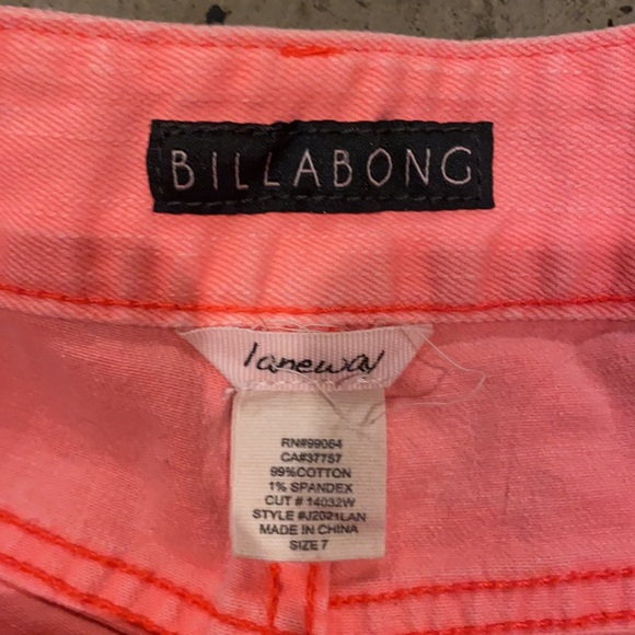 Pink Billabong shorts! Size 7! - Picture 3 of 3